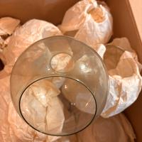 Bocce di vetro trasparente per lampadari