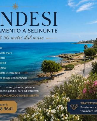 APPARTAMENTO A SELINUNTE A POCHI M.DALLA SPIAGGIA 