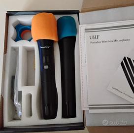Coppia Microfoni Wireless UHF Depusheng  dj