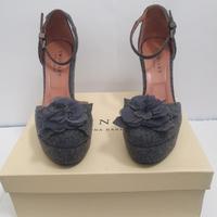 scarpe Twin-set grigie con tacco misura 39