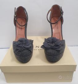 scarpe Twin-set grigie con tacco misura 39