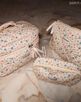 set di tre pochette 