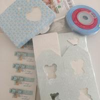 Portaconfetti nascita bimbo cuore orsetto 10 scato