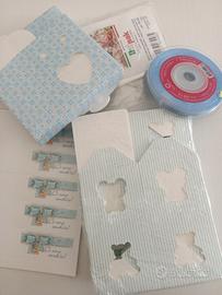 Portaconfetti nascita bimbo cuore orsetto 10 scato