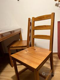 4 Sedie Ikea - Mordente marrone