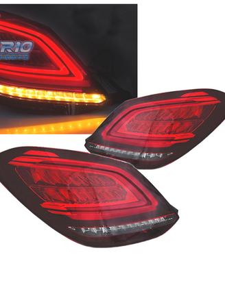 FANALI PER MERCEDES CLASSE C W205 14-18 LED ROSSO 