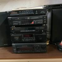 Stereo Amplificatore ,compact disc,radio casse