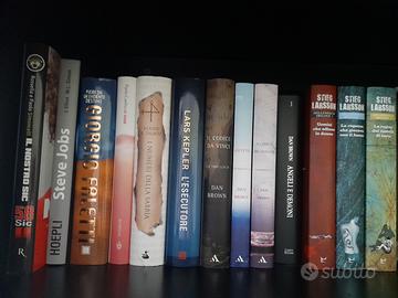 Collana di n° 7 Libri Dan Brown e Stieg Larsson