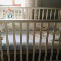 Culla Pali con cassetto e materasso ortopedico