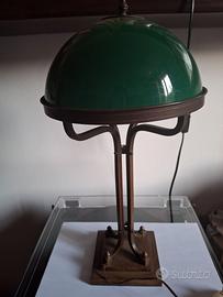 lampada verde da tavolo