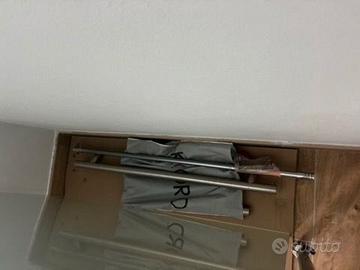 Porta scorrevole in vetro satinato