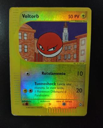carta Pokémon Voltorb - Aquapolis