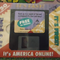 Vintage America Online floppy disk 3.5"