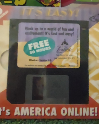 Vintage America Online floppy disk 3.5"