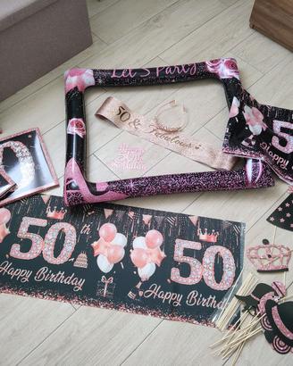 Decorazioni per festa 50 anni