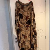 Abito beige/marrone pizzo Marta Marzotto