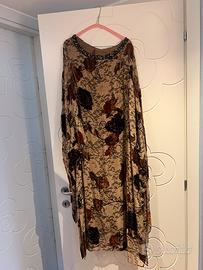 Abito beige/marrone pizzo Marta Marzotto