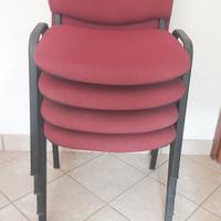 sedie da ufficio bordeaux