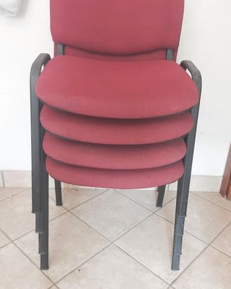 sedie da ufficio bordeaux