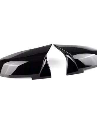 Coppia calotte specchietti nero lucido BMW