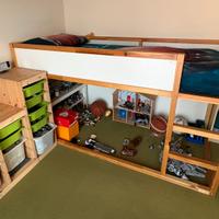 Letto singolo/doppio/castello ikea Kura revers