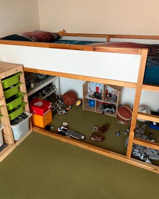 Letto singolo/doppio/castello ikea Kura revers