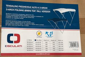 Tendalino 3 archi Osculati blu