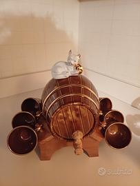 botte portagrappa con bicchierini 