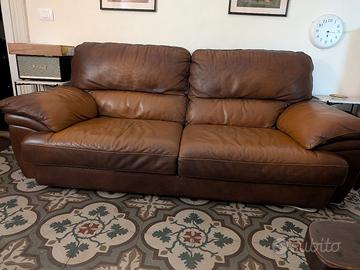 divano vera pelle 3 posti