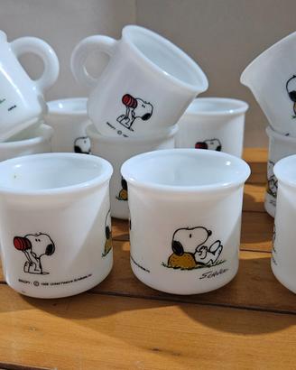 12 Tazzine da caffè Snoopy Cerve vintage - Nuove