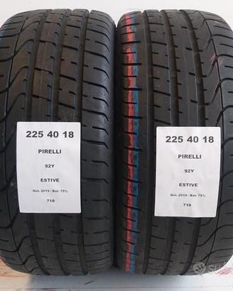 2 gomme 225 40 18 pirelli a718