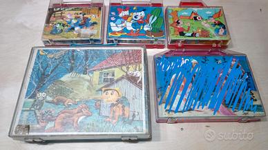 Puzzle cubi vintage anni 60-70-80-90