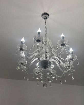 Lampadario cristalli