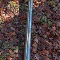 Palo tubo in ferro zincato 3m antirotazione