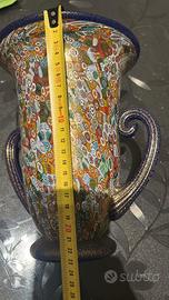 Vaso in vetro con murrine