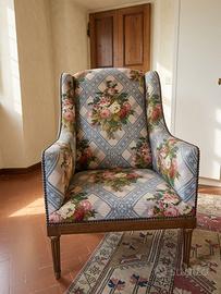 Poltrona bergère/wingback vintage