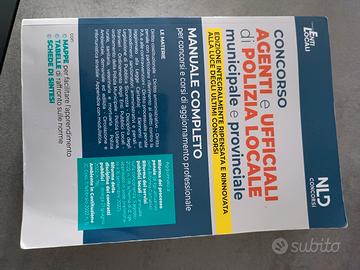 libro concorso pubblico agenti polizia municipale 