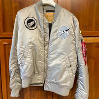 Alpha Industries Bomber - grigio con patch NASA