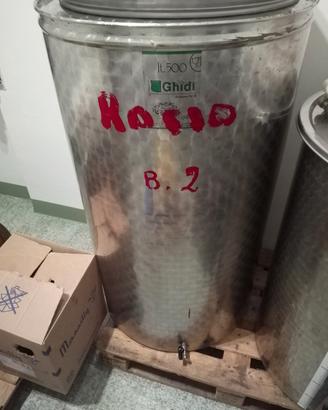 SERBATOIO 500 LITRI ACCIAIO INOX
