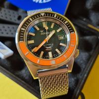 Squale matic nero e arancio
