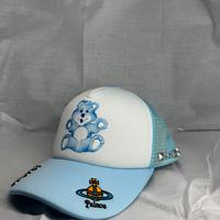 Palace x vivienne westwood trucker blu