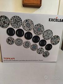 Piatti Excelsa linea Topkapi nuovi stile maiolica 
