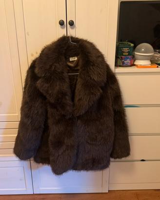 Pelliccia Susymix marrone pelo morbido tg L