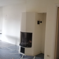 Camino moderno ventilato con vetro