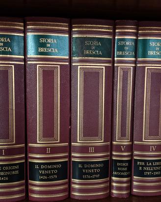 Storia di Brescia in 5 volumi, in tela