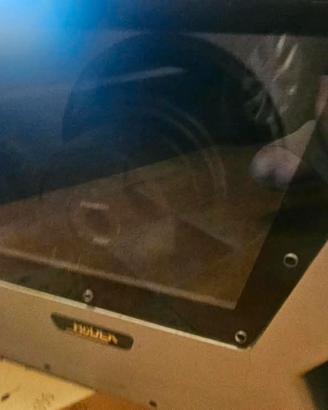 subwoofer rodek con pannello in plexiglass 