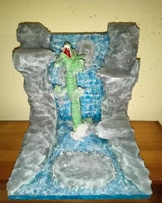 Diorama Dragone cascata 5 picchi Saint seiya
