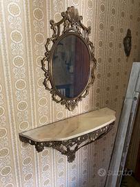 Specchiera in stile barocco – piano in marmo