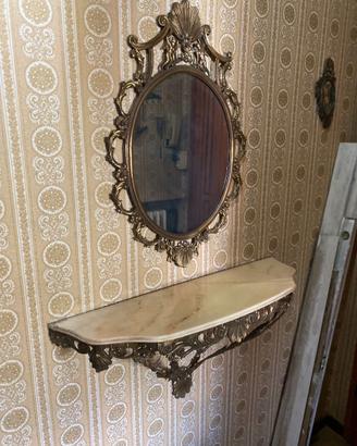 Specchiera in stile barocco – piano in marmo