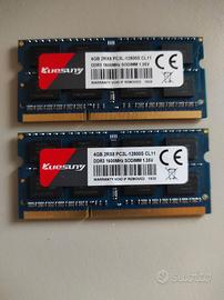 Kuesuny 8GB (2X4GB) DDR3/DDR3L 1600MHz Sodimm